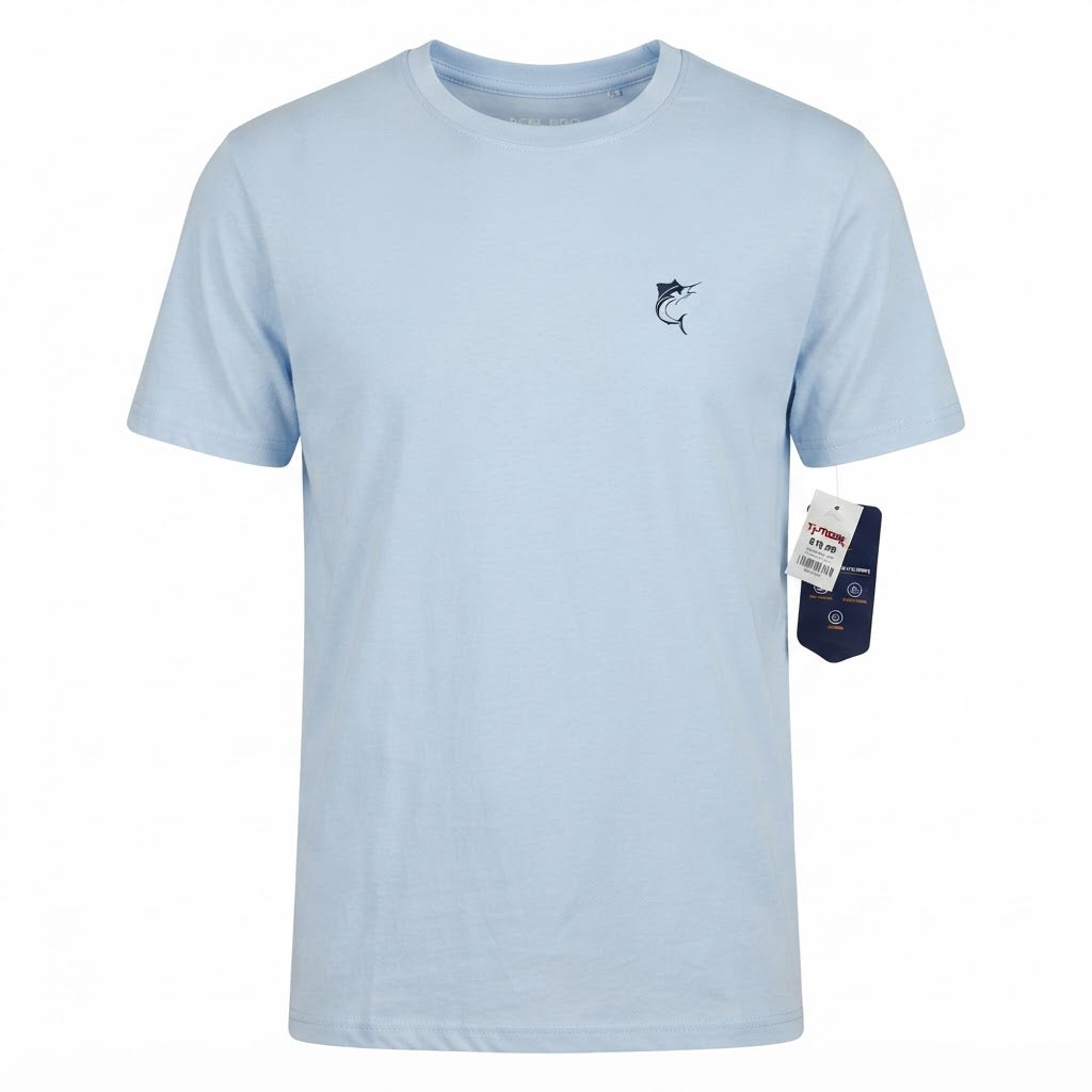 Reel Pro Fishing White Short-Sleeve Graphic T-Shirt with Fis