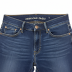 Women's Dark Wash Flared American Eagle Denim Jeans