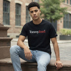 Tommy Jeans Black Tommy Jeans Logo Crew-Neck T-Shirt XXL