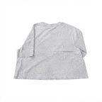 Women's Grey Graphic Print Boxy T-Shirt