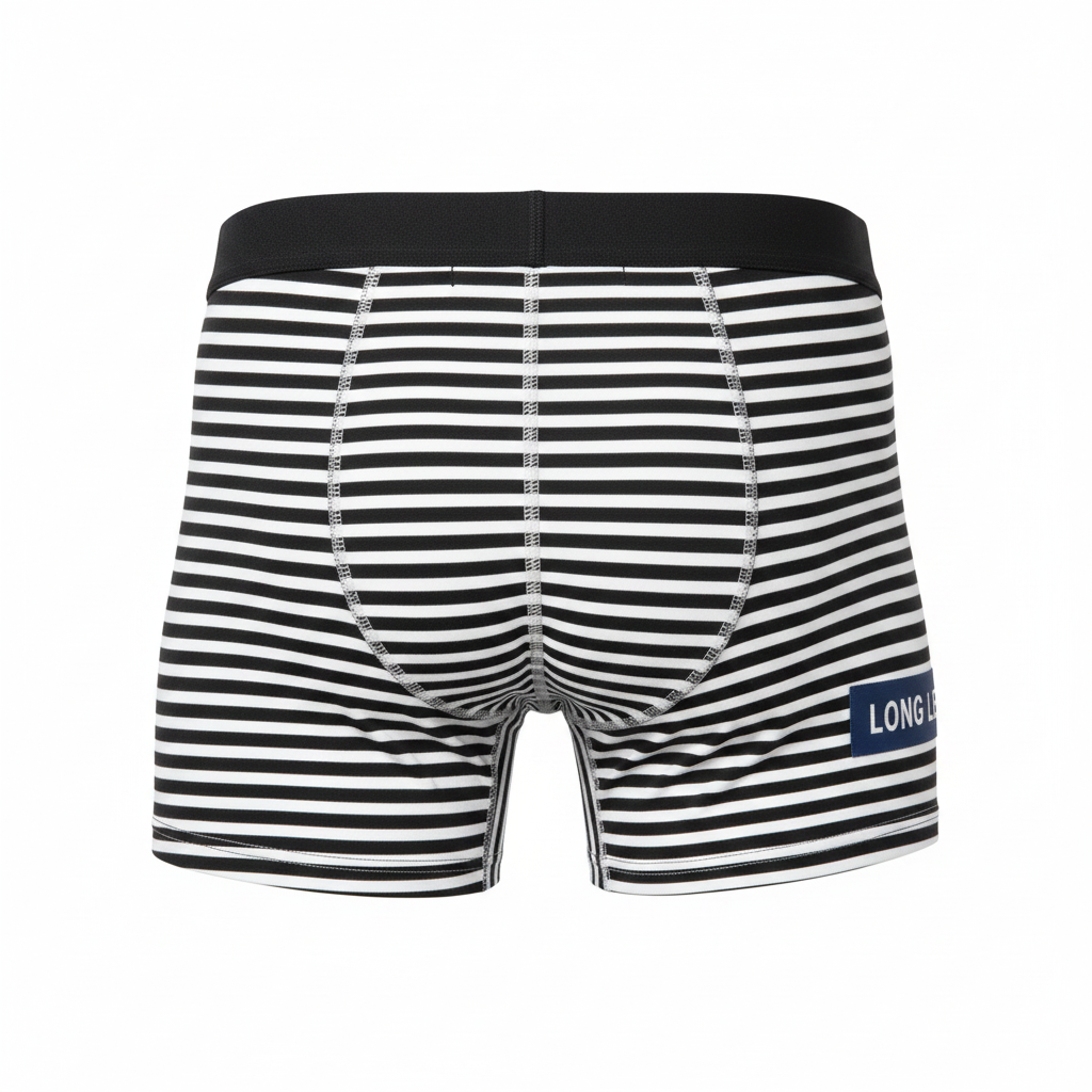 Livergy Men's Striped Long Leg Cotton Boxers