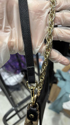 COACH NEW YORK Black Leather and Monogram Crossbody Bag