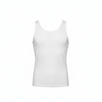Livergy Men's White Cotton Vest Undershirt