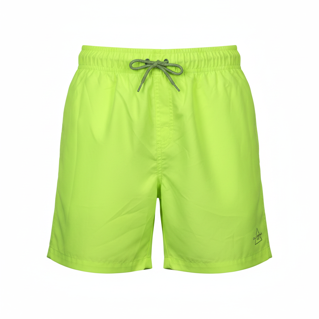 Primark Boys Neon Yellow California Surf Swim Shorts