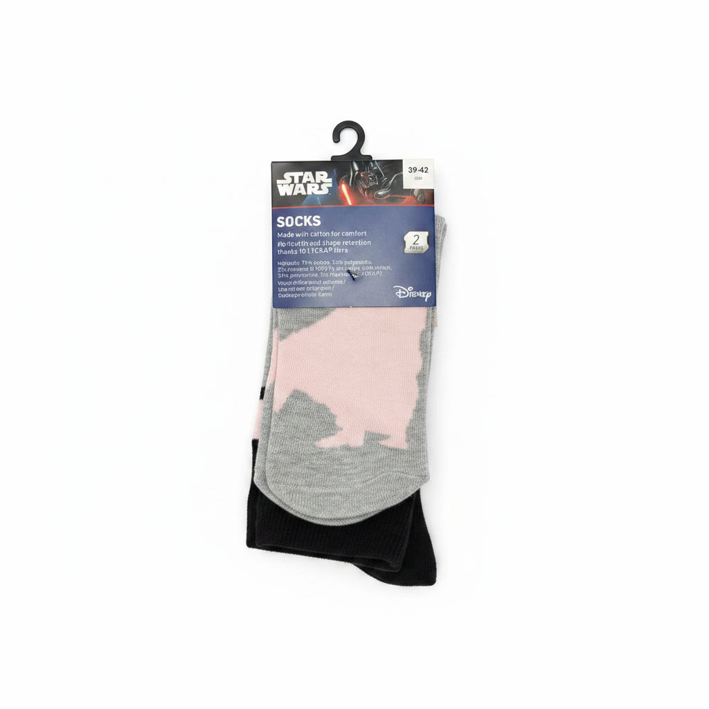 Disney Star Wars Women's 2-Pack Cotton Rich Socks