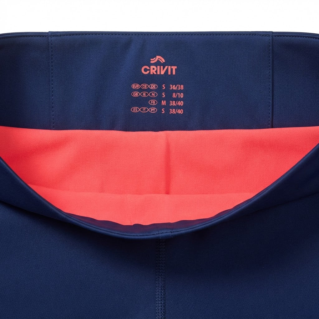CRIVIT Women's Royal Blue 2-in-1 Layered Running Sports Shor