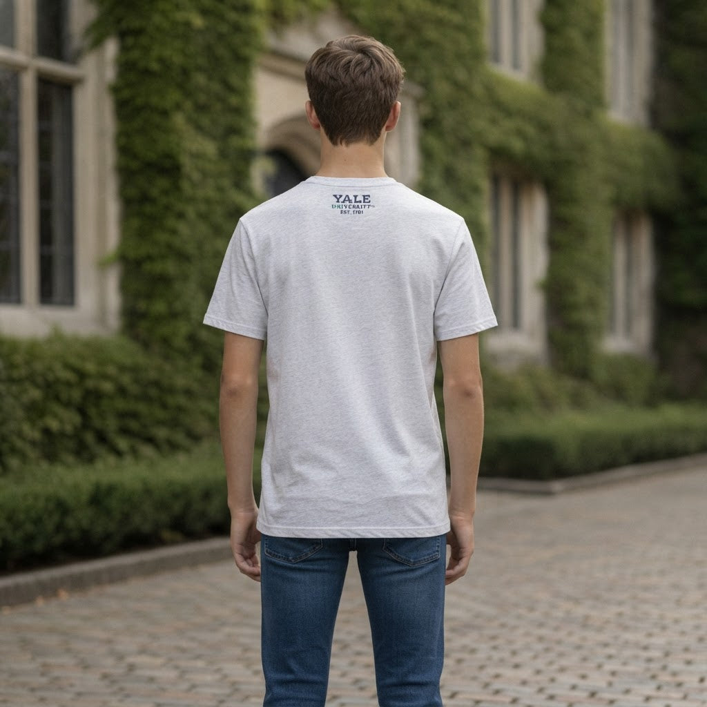 Yale University Heather Grey Short-Sleeve Yale Graphic T-Shi