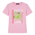 DECJUBA DECJUBA Bubblegum Pink Fresh Margaritas Graphic T-Sh