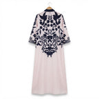 SHEIN Women's Pale Pink Long Floral Kimono Abaya Jacket