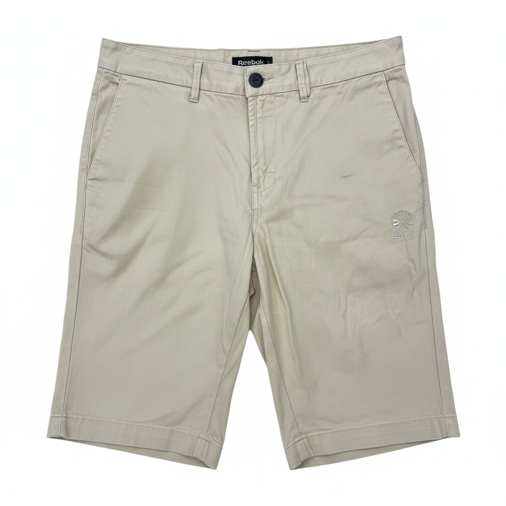 Reebok CLASSIC Men's Slim-Straight Beige Chino Trousers