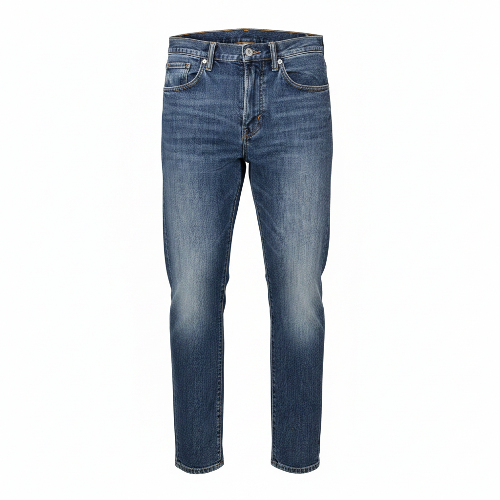 Men's Blue Slim-Straight Distressed H&M Denim Jeans