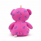 Pink Superman Logo Plush Teddy Bear