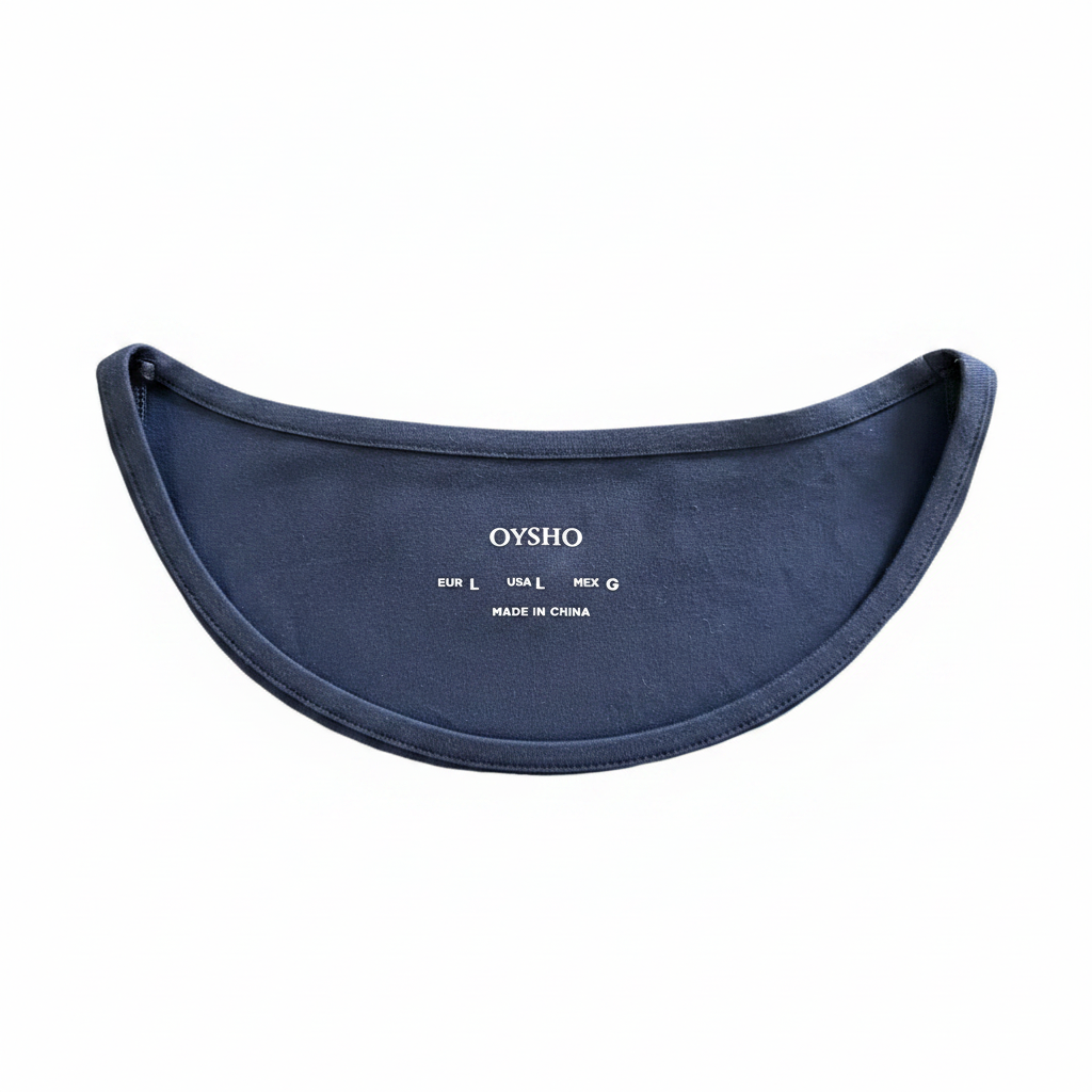 Oysho Women's Navy Blue Short Sleeve Cotton T-Shirt
