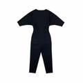 Women's Black Long Sleeve Knit Jumpsuit - Premium Quality