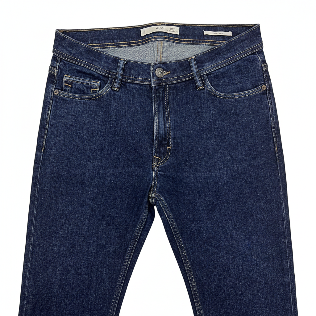 Mango Man Jan Slim Fit Indigo Denim Jeans