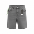 Livergy Men's Grey Casual Fit Denim Shorts