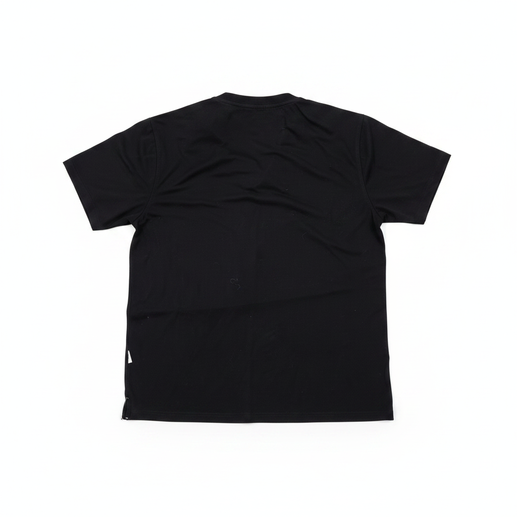 Women's Black Short-Sleeve Relaxed Fit Polo Shirt