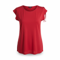 Gilly Hicks Women's Teal Velvet Mock Neck Long Sleeve Top