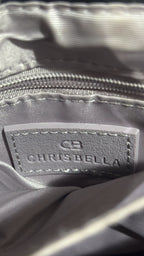 Chrisbella Monogram Top-Handle Flap Bag