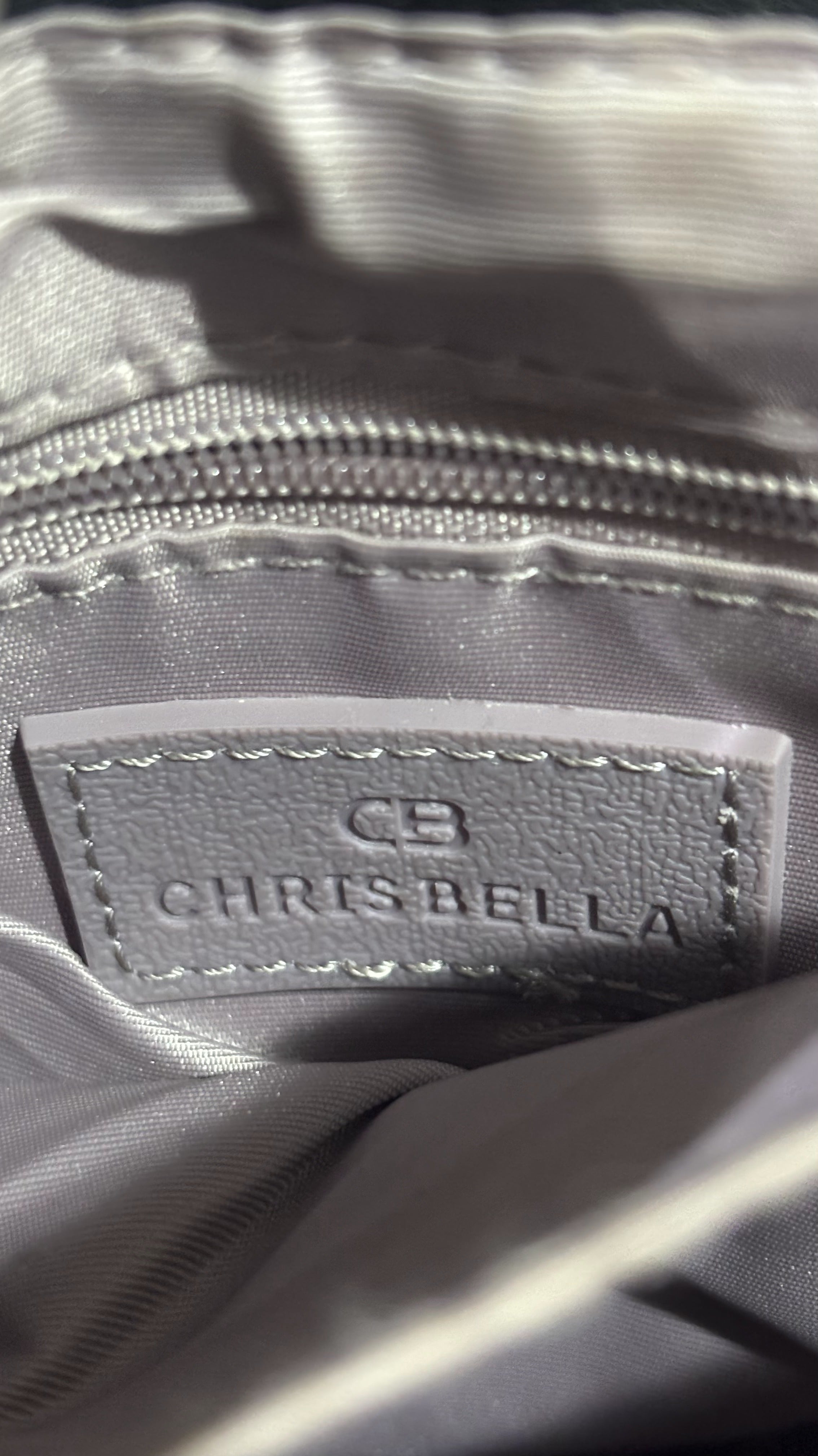 Chrisbella Monogram Top-Handle Flap Bag
