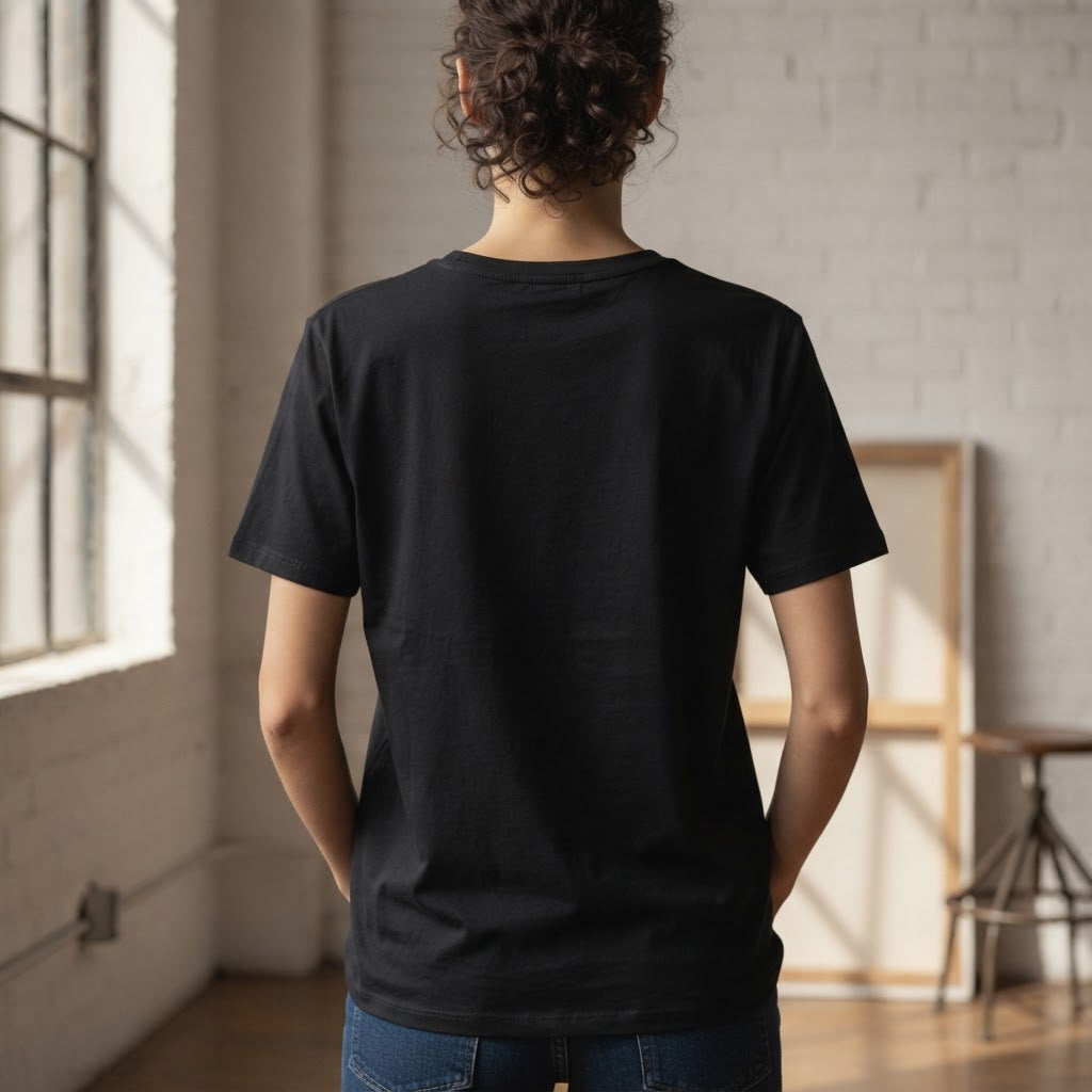 The X-Files Black Oversized Graphic Tee with Monochrome TV P