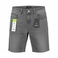 LIVERGY Men's Grey Denim Bermuda Shorts
