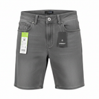 LIVERGY Men's Grey Denim Bermuda Shorts