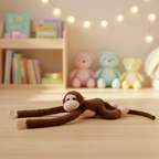 Premium Brown Long-Arm Monkey Plush Toy