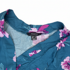 Primark Teal Floral Wrap Front Summer Romper