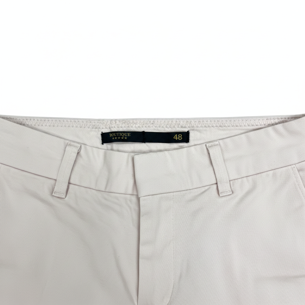 DOPPELGÄNGER ROMA Men's Pastel Pink Slim Fit Cotton Chino Tr