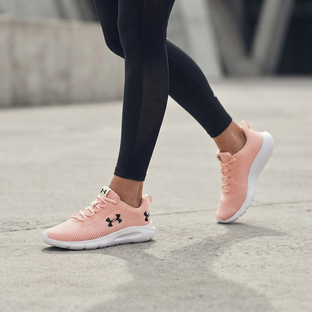 UNDER ARMOUR Women's Peach Mesh Running Sneakers