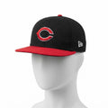 NEW ERA Unisex Black and black Flat Brim Fitted Hat