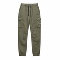 Men's STRUCTUREN CARGO Olive Green Jogger Pants - Large