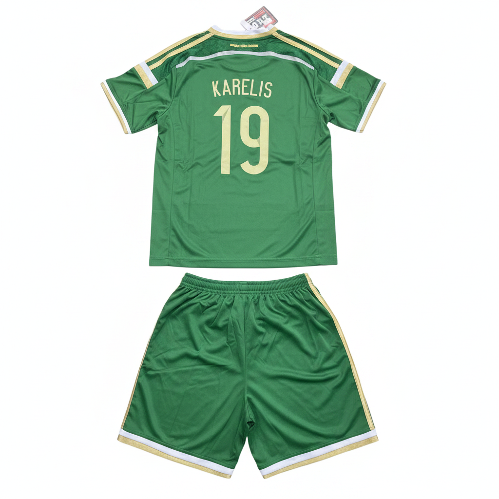 Kids Green Panathinaikos Style Football Kit Jersey & Shorts