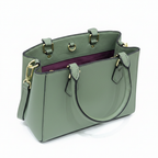 Louis Vuitton Green Monogram Embossed Leather Handbag