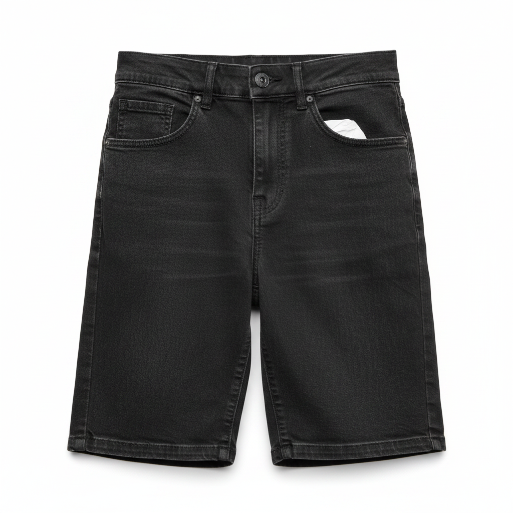 Anko Kids Size 12 Black Denim Shorts Premium
