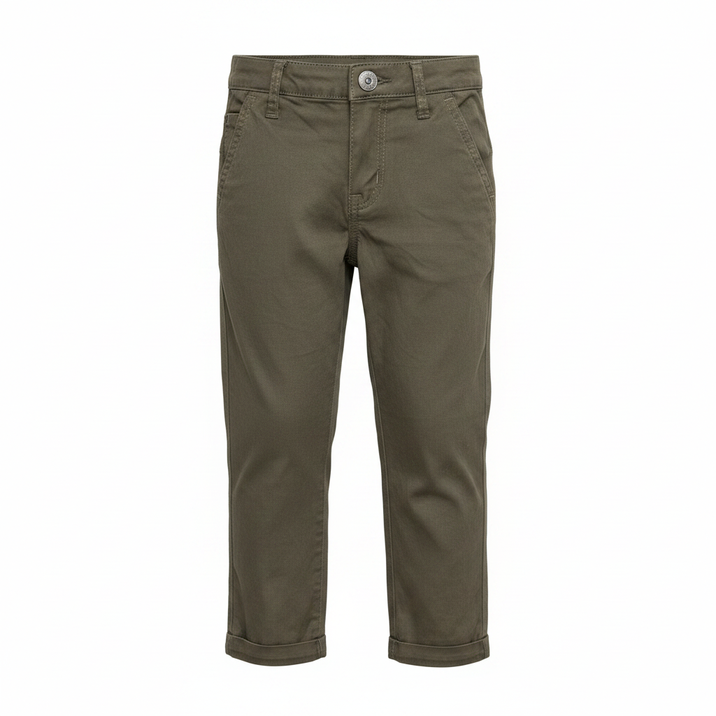 Heritage Kids Kids Olive Green Cotton Twill Chino Pants