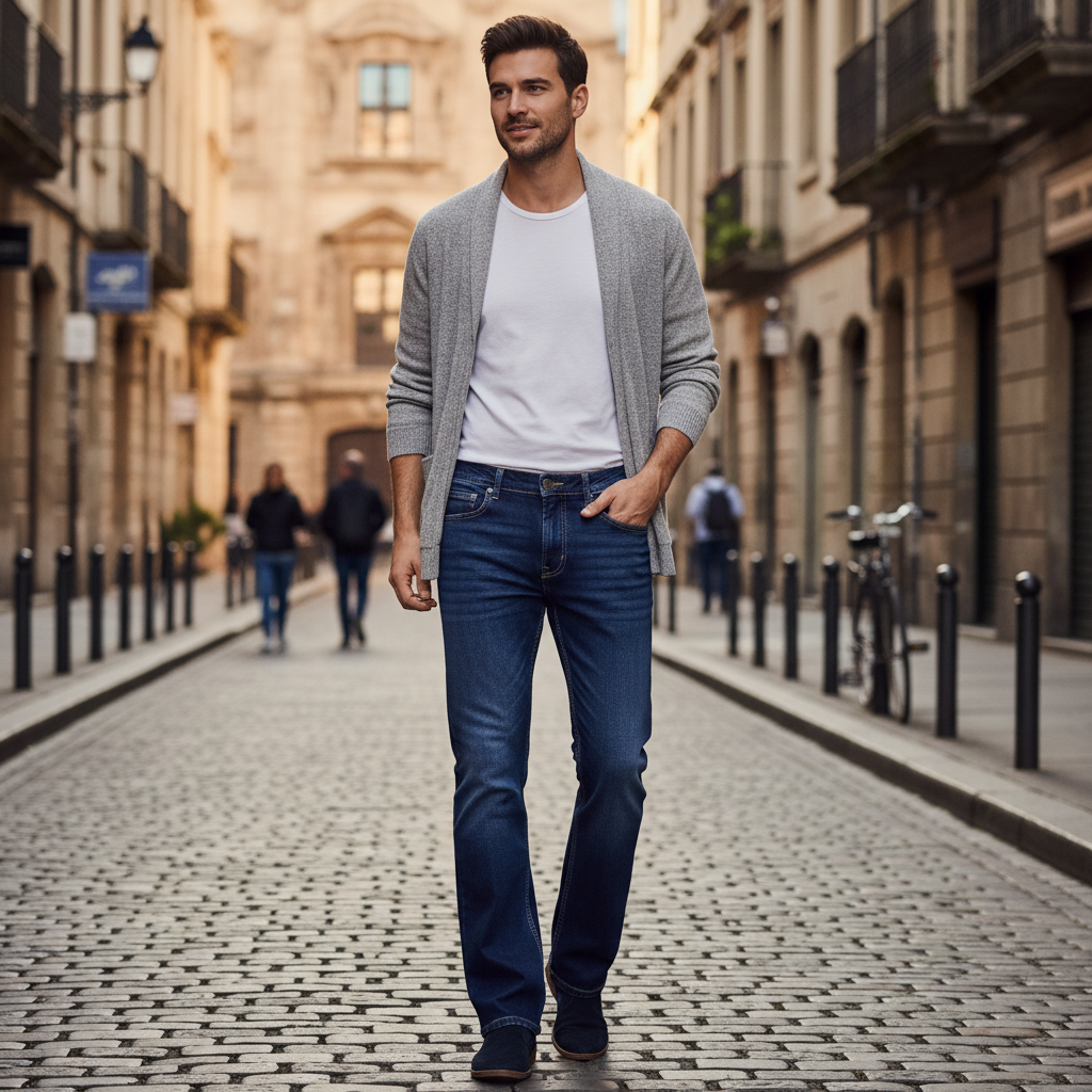 Livergy Men's Relaxed Fit Blue Denim Jeans - New