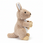 Plush Kangaroo with Joey Stuffed Animal Toy