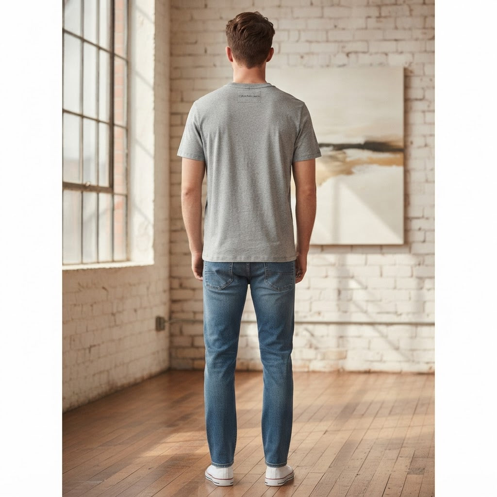 Calvin Klein Jeans Calvin Klein Jeans Heather Grey Graphic T