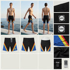 Lidl Black Colorblock Athletic Cycling Shorts