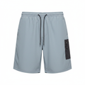 Men's Grey Lightweight Cargo Shorts with Zipper Pocket