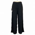 Esmara Women's Black Wide Leg Crinkle Knit Pants