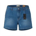 Women's High-Waisted Blue Denim Shorts
