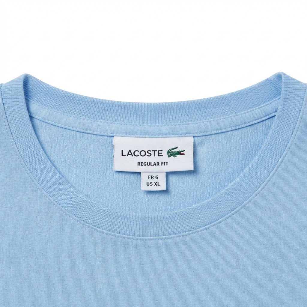 Women's Light Blue Relaxed Cotton Crew Neck T-Shirt