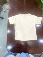 pepperts! Kids Peach Short-Sleeved T-Shirt with Leopard Prin