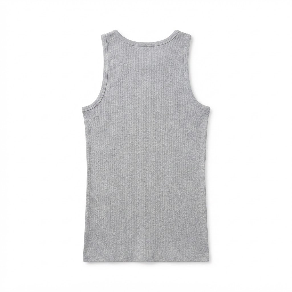 LIVERGY Men's Grey Ribbed Sleeveless Tank Top - Size XL