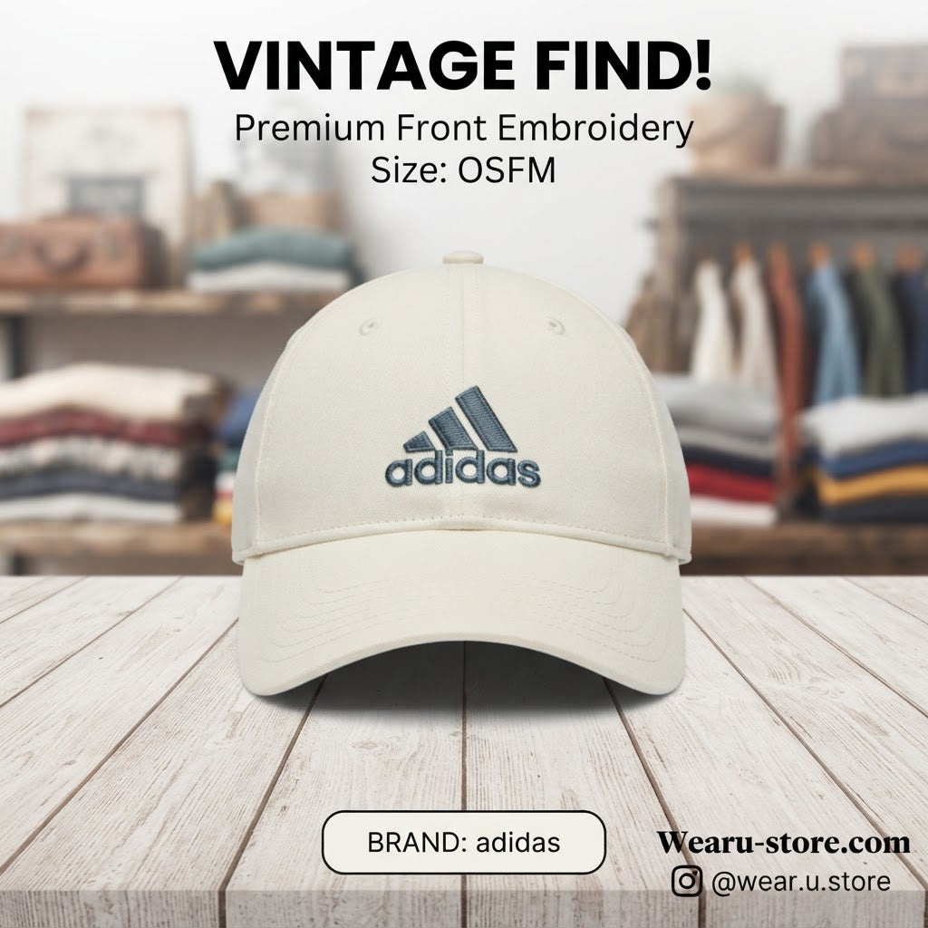 adidas Unisex White Classic Six-Panel Baseball Cap