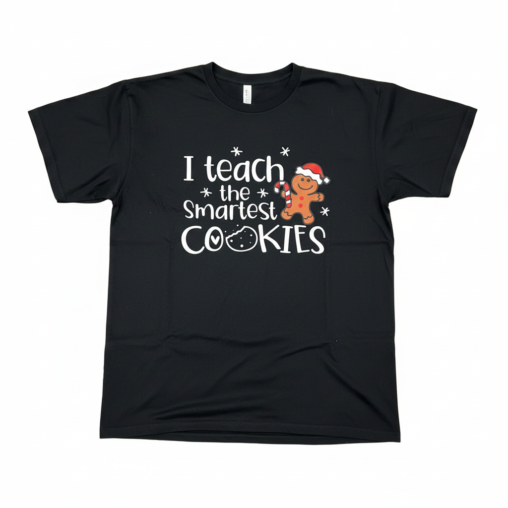 Women's I Teach The Smartest Cookies Christmas Tee