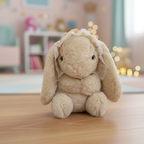 Premium Plush Bunny with Lace Bonnet Toy